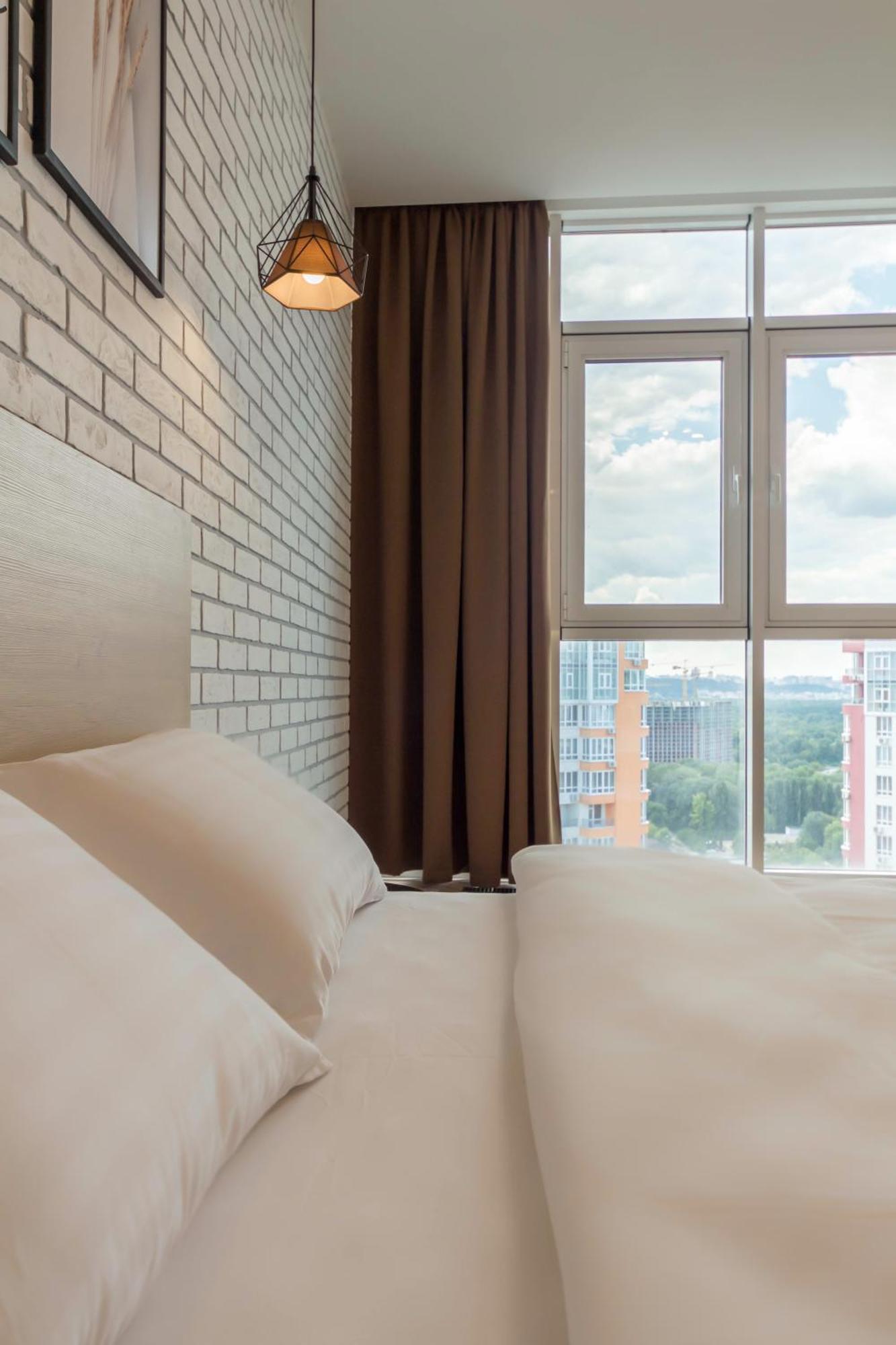 Design Apartments With Panoramic View Kyiv Exterior foto