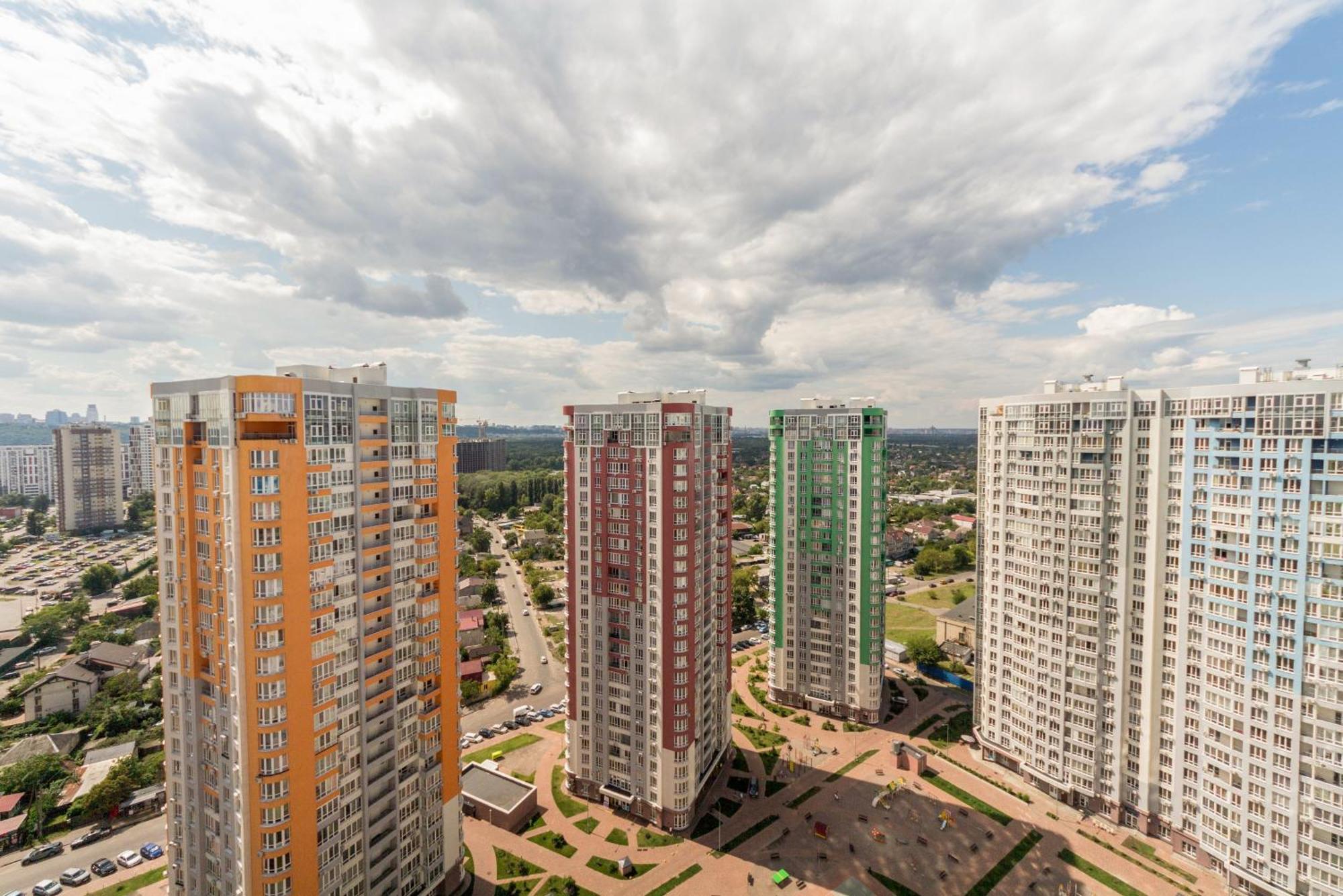 Design Apartments With Panoramic View Kyiv Exterior foto